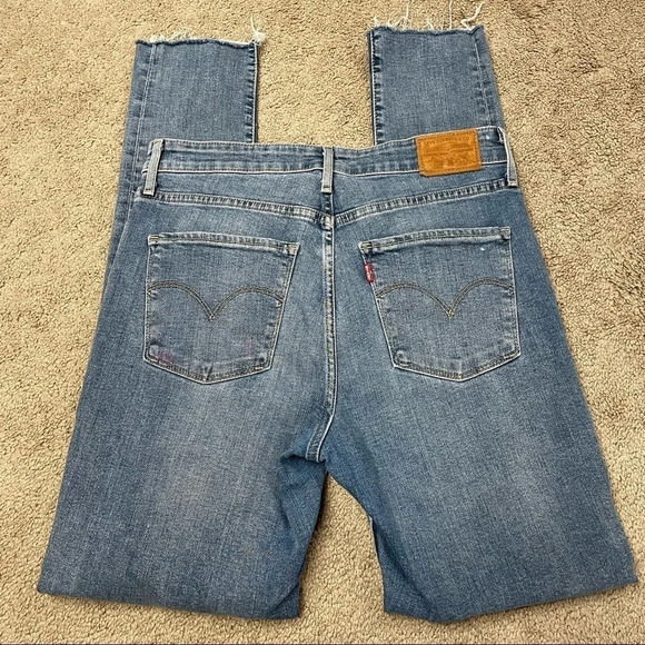 LEVI'S® PREMIUM 721 HIGH RISE RIPPED SKINNY WOMEN'S JEANS Drop It Like It's Hot - Picture 11 of 14